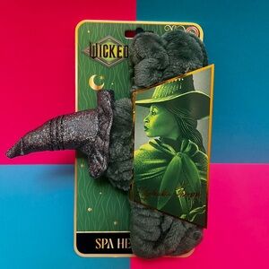 Wicked Elphaba Plush Green Witch Hat Spa Headband